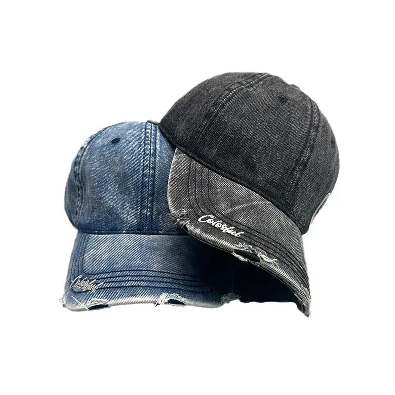 Vintage Denim Baseball Cap with "Coast" Embroidery - Image 8