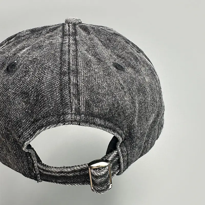 Vintage Denim Baseball Cap with "Coast" Embroidery — feature 6