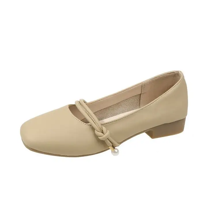 Women's Low Heeled Flat Shoes Autumn 2024 Square Toe - Image 7