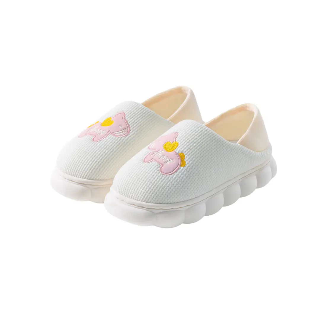 High-top cotton slippers women's winter indoor non-slip outdoor casual cotton slippers lovers fleece-lined thick warm all-inclusive cotton shoes