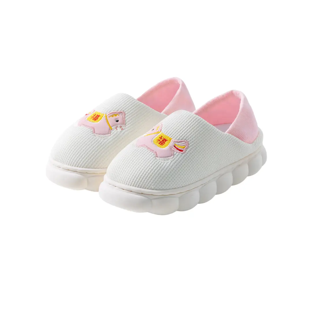 High-top cotton slippers women's winter indoor non-slip outdoor casual cotton slippers lovers fleece-lined thick warm all-inclusive cotton shoes