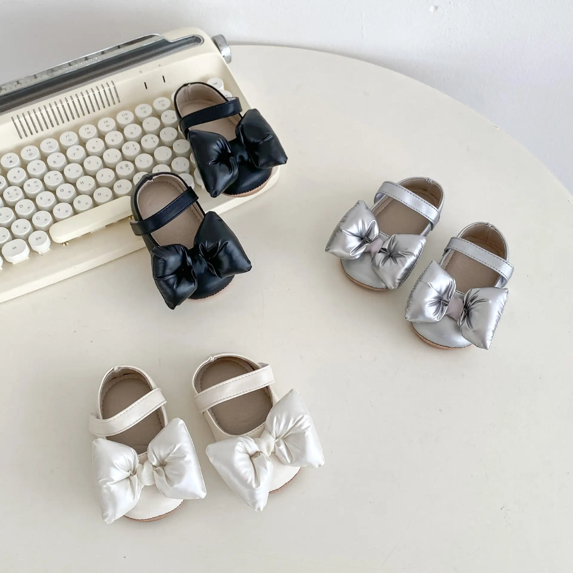Black Big Butterfly Knot Toddler Shoes 2025 — feature 5