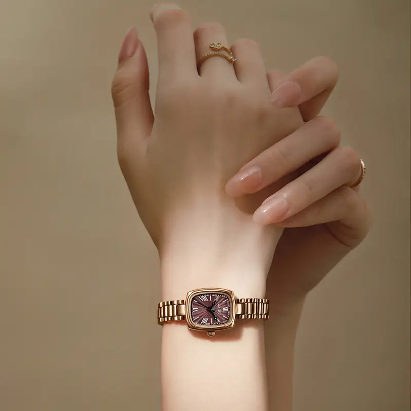 Kaidu Gold Square Watch for Women Waterproof Quartz - Image 4