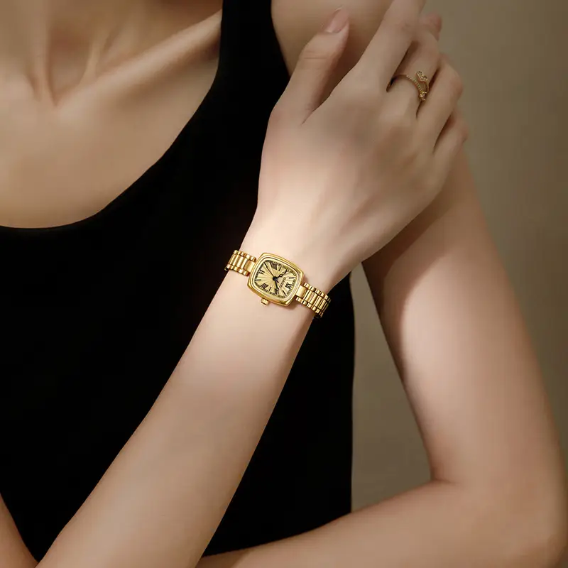 Kaidu Gold Square Watch for Women Waterproof Quartz - Image 5