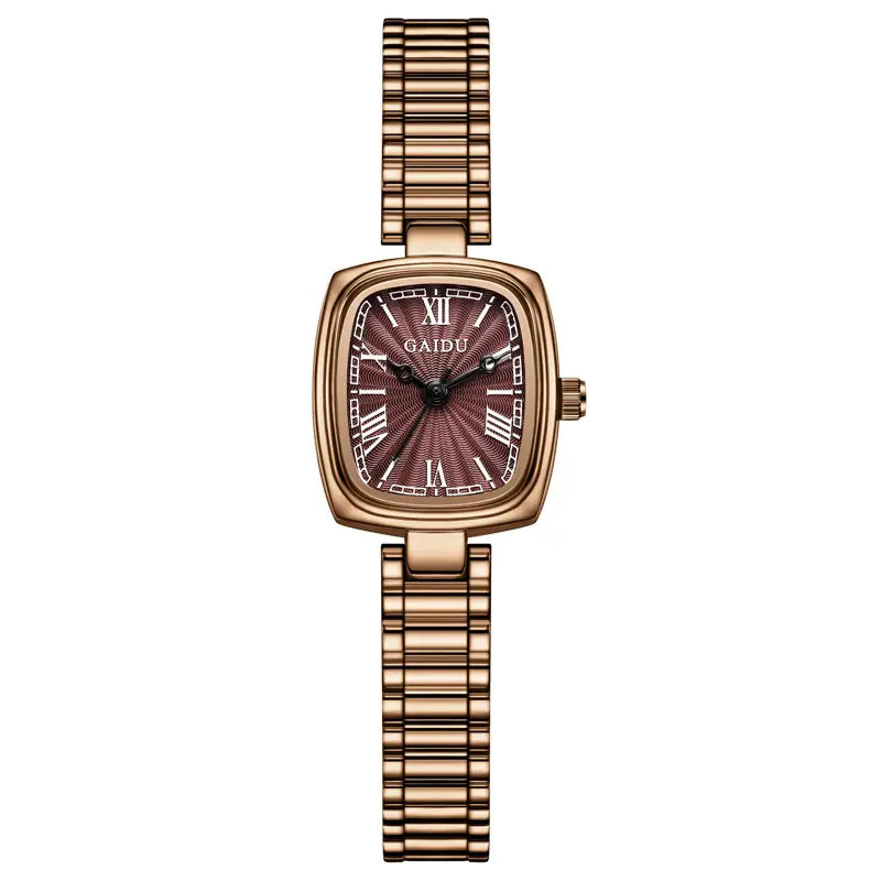 Kaidu Gold Square Watch for Women Waterproof Quartz - Image 2