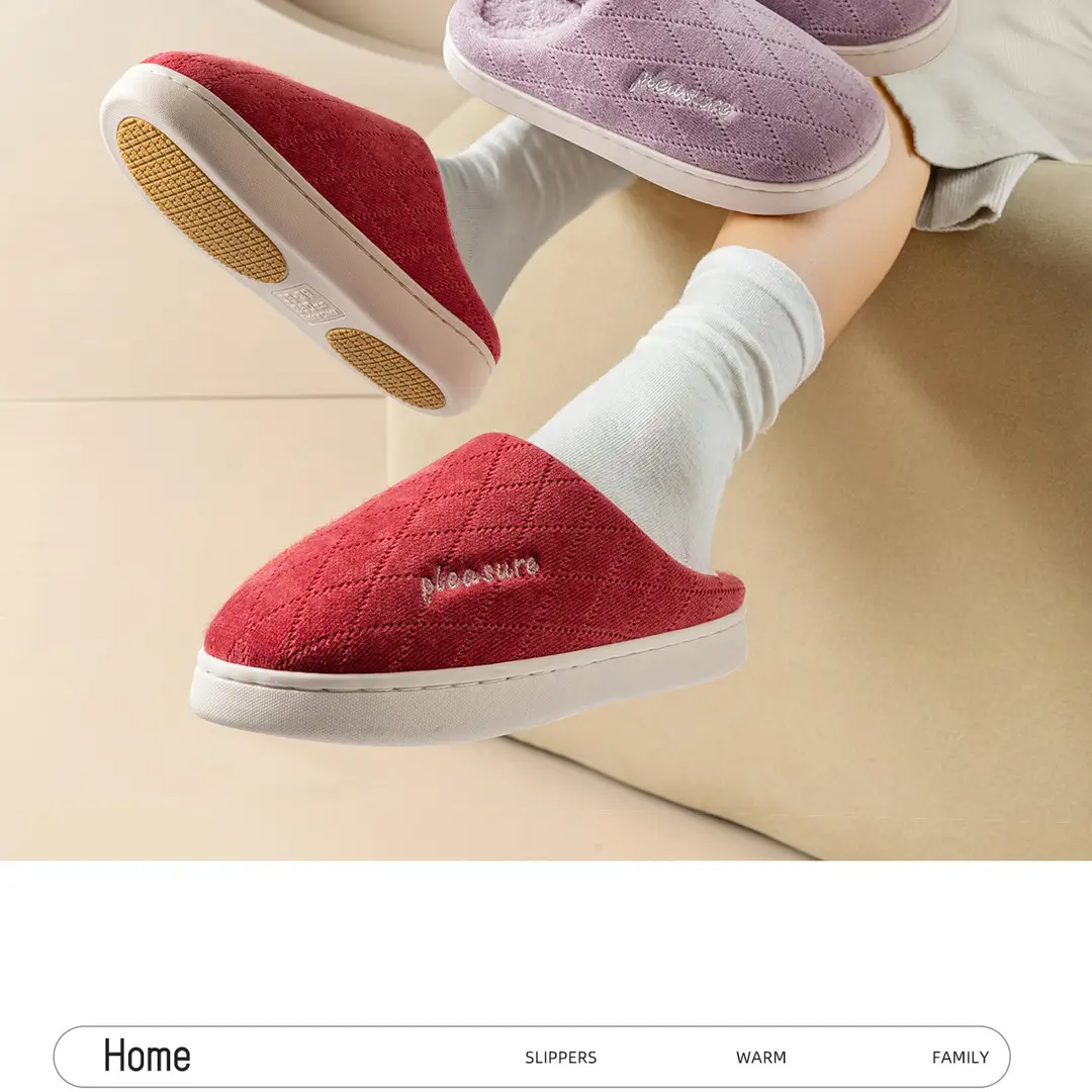 Anti-slip Cotton Slippers for the Elderly Women Autumn and Winter Indoor Home Warm Thick-soled Middle-aged Couple Maomao Slippers for Men — feature 23