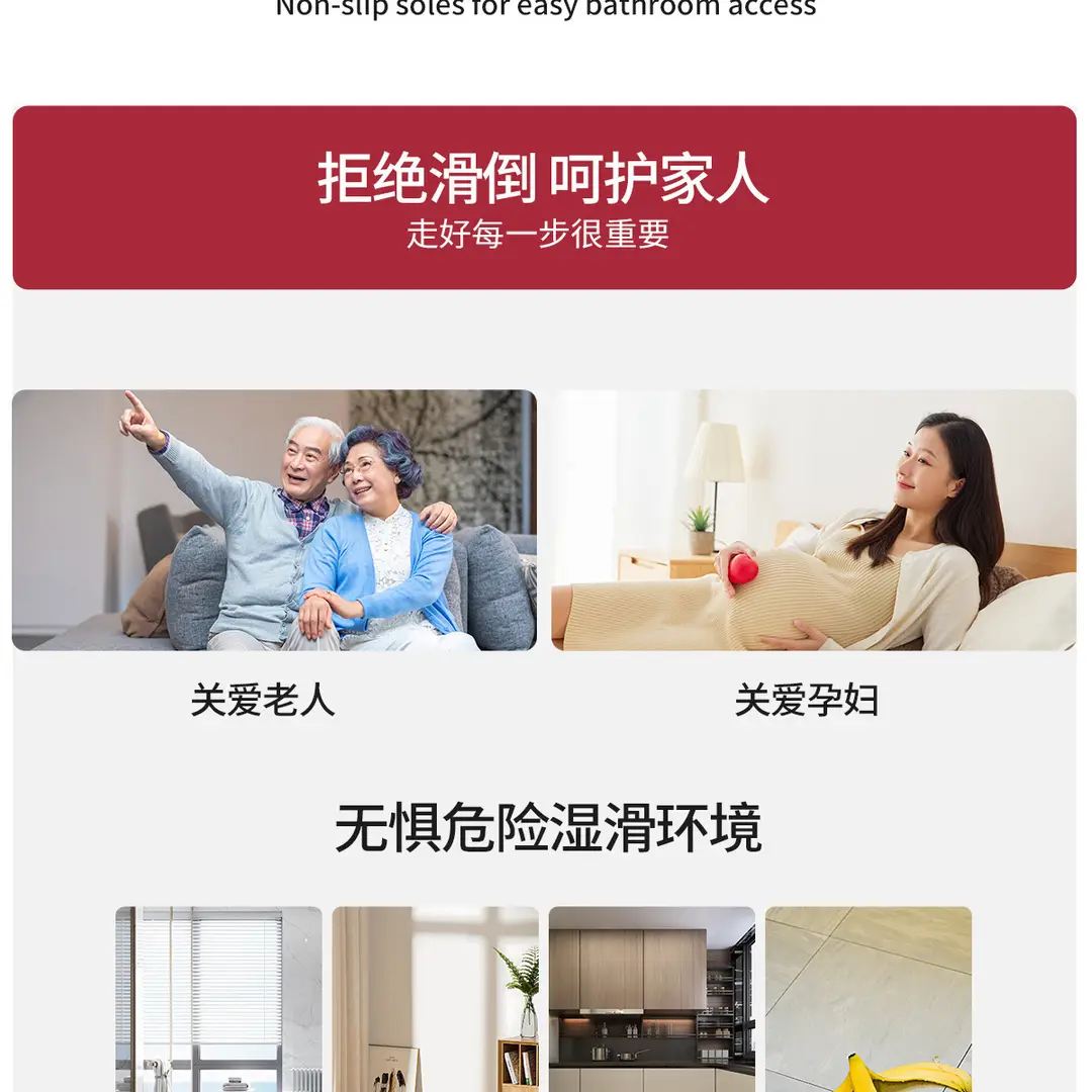 Anti-slip Cotton Slippers for the Elderly Women Autumn and Winter Indoor Home Warm Thick-soled Middle-aged Couple Maomao Slippers for Men — feature 3