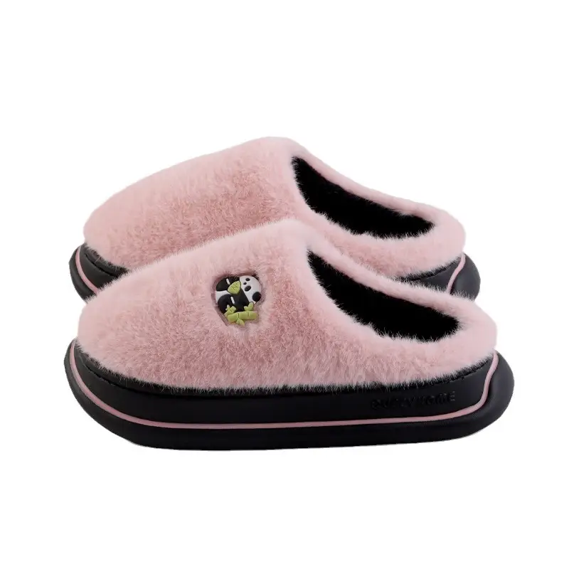 2026 New Style Home Cotton Slippers for Women, Autumn and Winter Indoor Non-Slip Thick-Soled Plush Warm Cotton Slippers for Men - Image 9