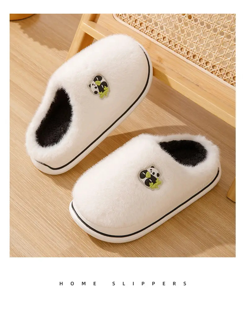 2026 New Style Home Cotton Slippers for Women, Autumn and Winter Indoor Non-Slip Thick-Soled Plush Warm Cotton Slippers for Men — feature 19