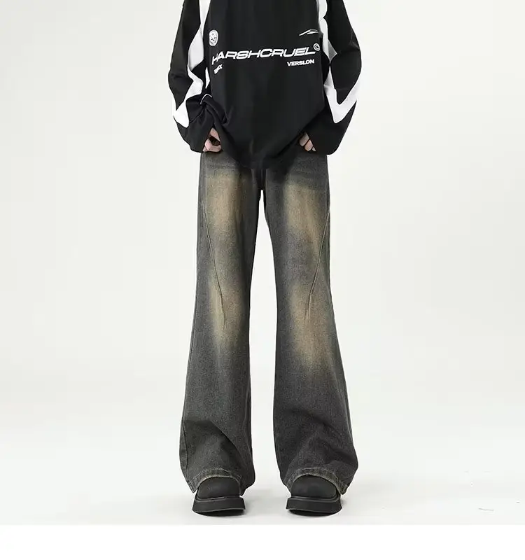 Wide Leg Jeans Men Retro Cleanfit Loose Autumn Winter — feature 16