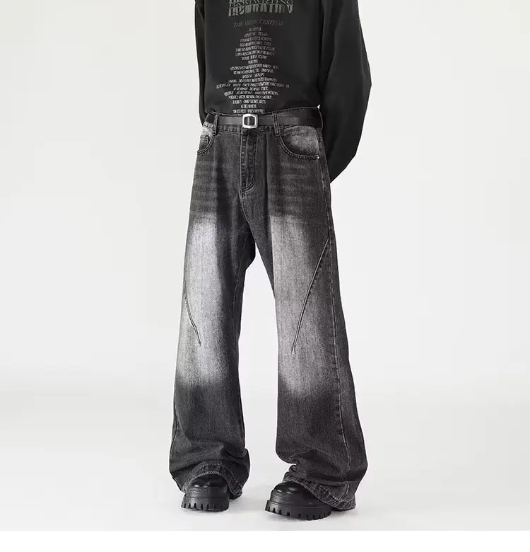 Wide Leg Jeans Men Retro Cleanfit Loose Autumn Winter — feature 18