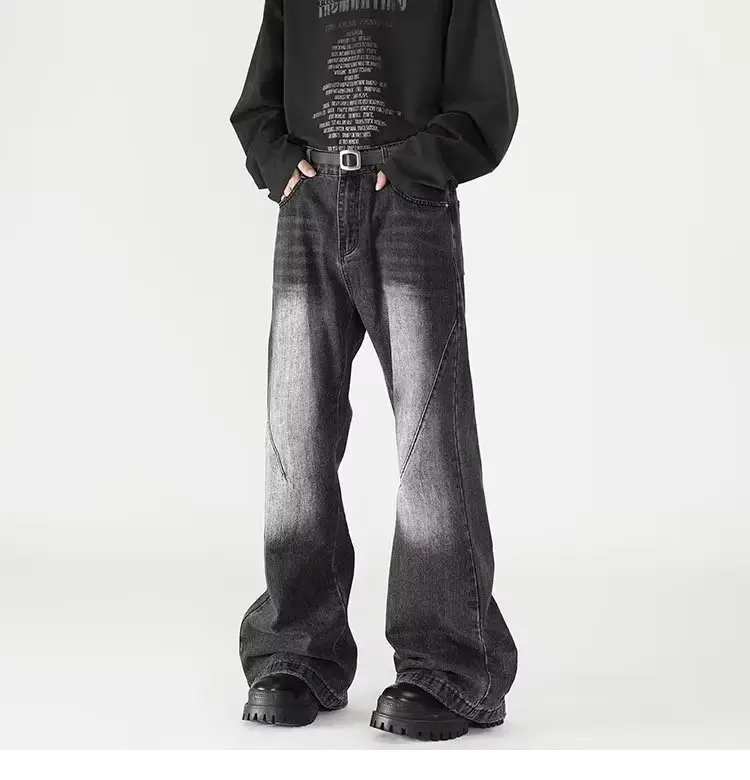 Wide Leg Jeans Men Retro Cleanfit Loose Autumn Winter — feature 22