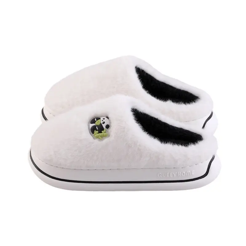 Autumn and Winter Cotton Slippers for Women 2026 New Style Indoor Home Non-Slip Warm Wool Slippers for Home Use Couple Cotton Slippers for Men - Image 9
