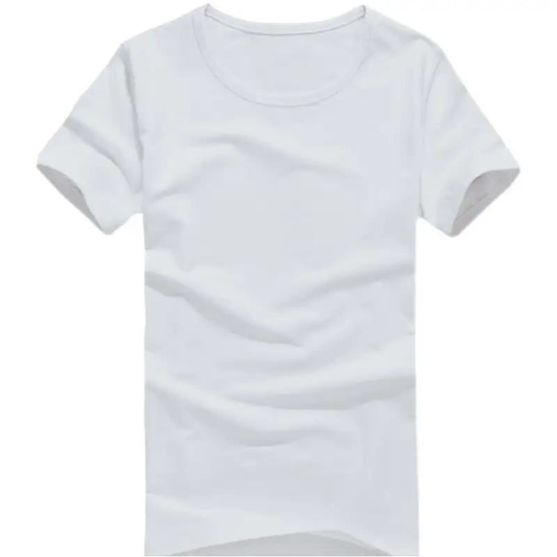 Men's Pure White V-Neck T-Shirt Summer Fit