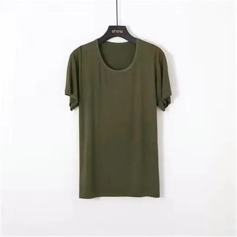 Men's Pure White V-Neck T-Shirt Summer Fit