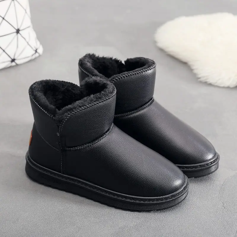 Women's Black Fleece Lined Snow Boots 2025 - Image 4