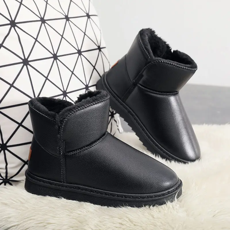 Women's Black Fleece Lined Snow Boots 2025 - Image 5