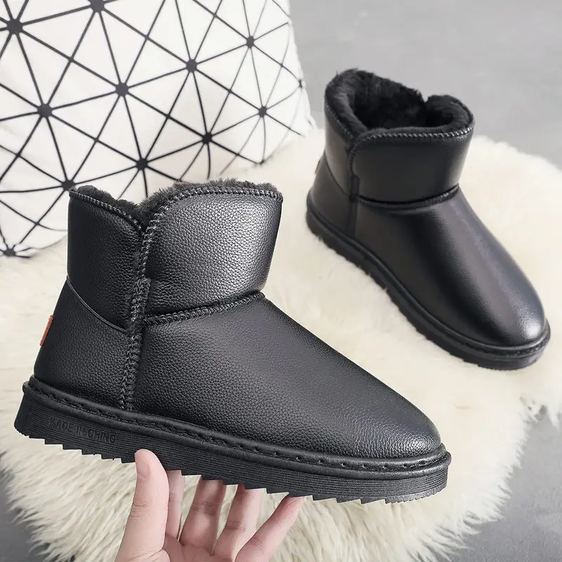 Women's Black Fleece Lined Snow Boots 2025 - Image 6