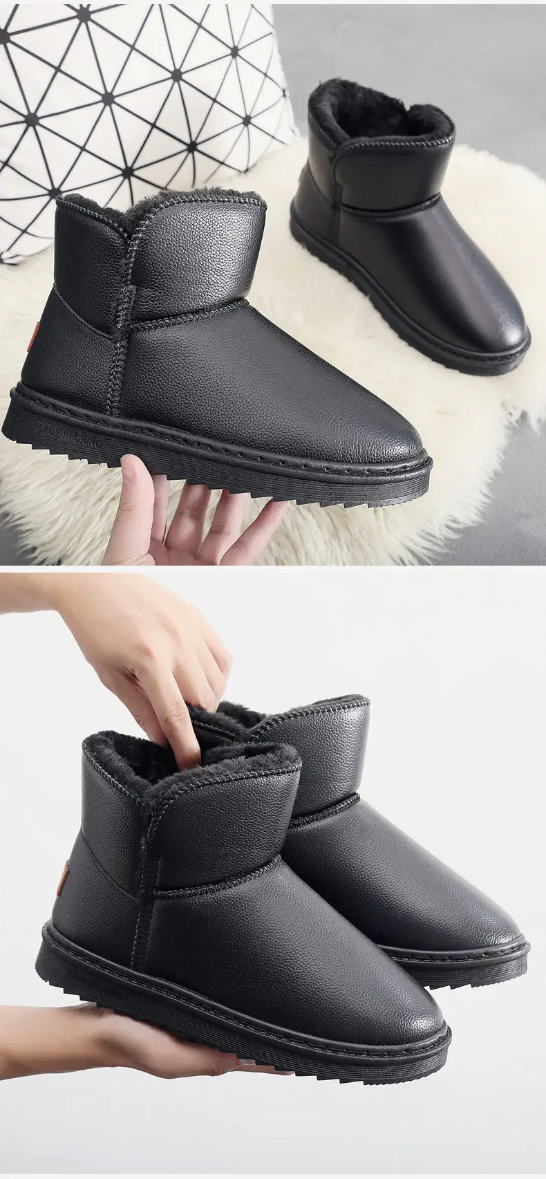 Women's Black Fleece Lined Snow Boots 2025 — feature 10