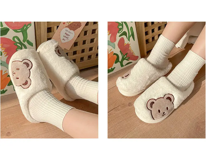 Cotton Slip-On Socks for Women Winter Warm Indoor — feature 12