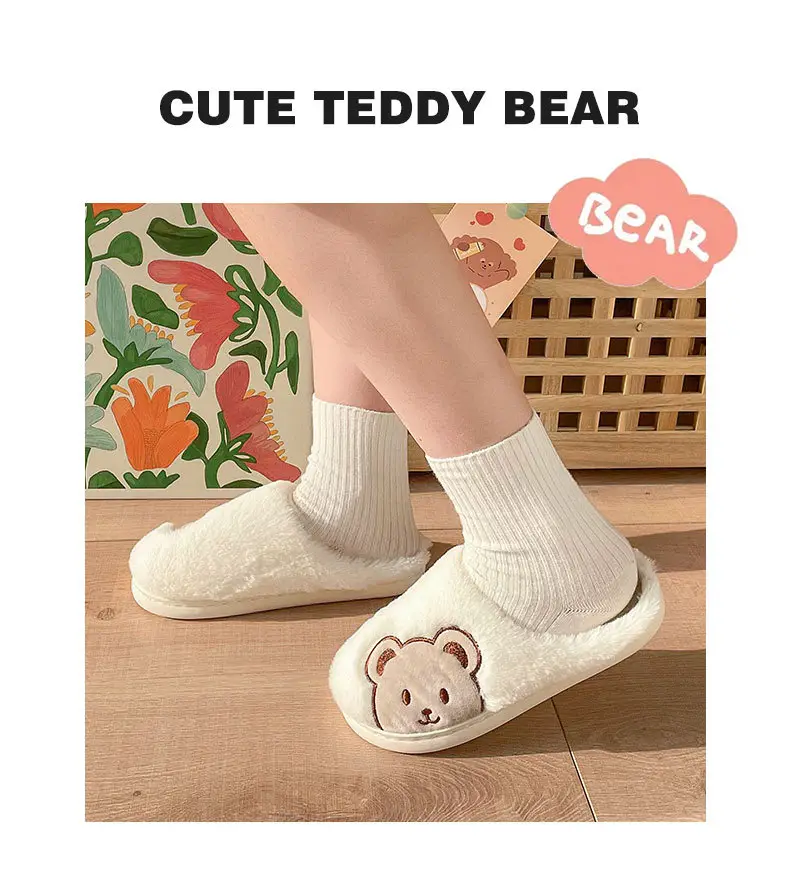 Cotton Slip-On Socks for Women Winter Warm Indoor — feature 3