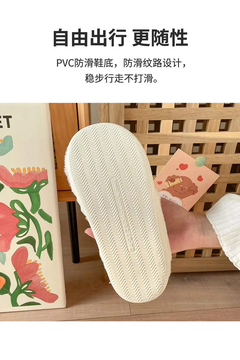 Cotton Slip-On Socks for Women Winter Warm Indoor — feature 9