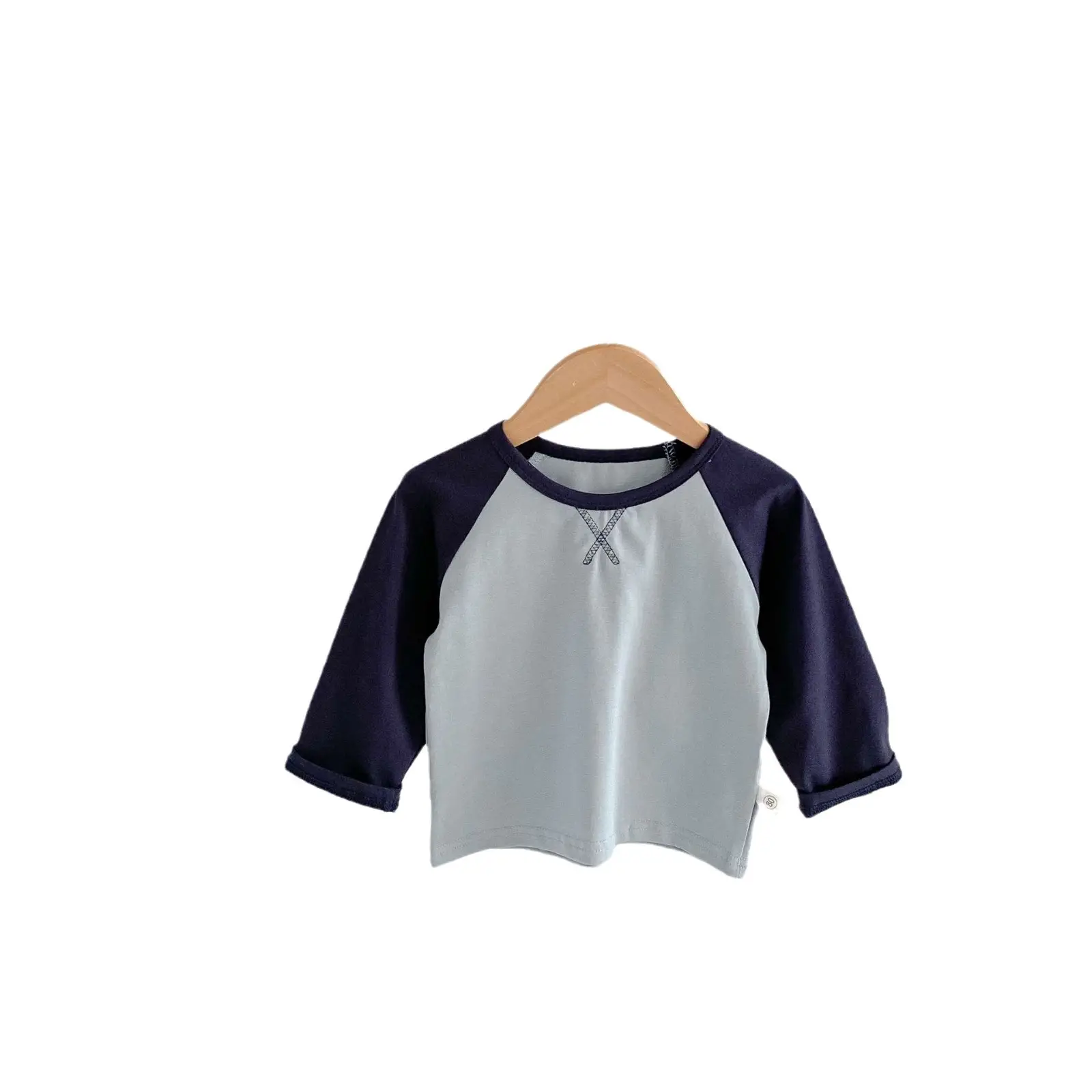 Boys Red White Raglan Sleeve T-Shirt Spring Autumn Korean Style - Image 8