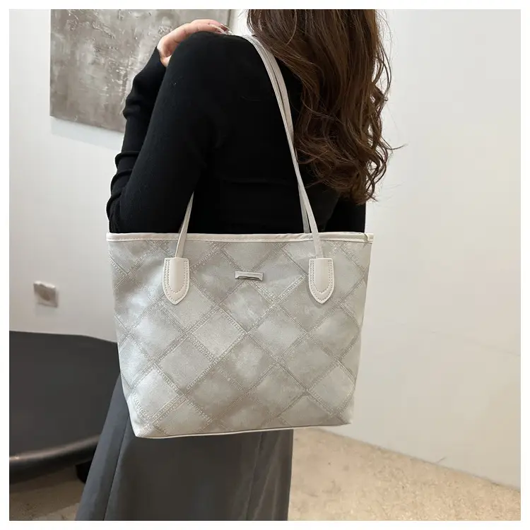 Vintage Rhombic Shoulder Bag for Women 2024 Autumn — feature 15