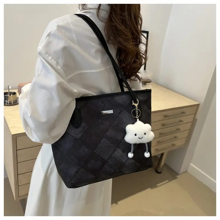 Vintage Rhombic Shoulder Bag for Women 2024 Autumn — feature 20
