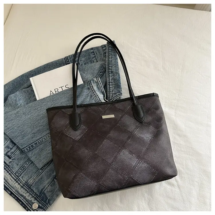 Vintage Rhombic Shoulder Bag for Women 2024 Autumn - Image 5
