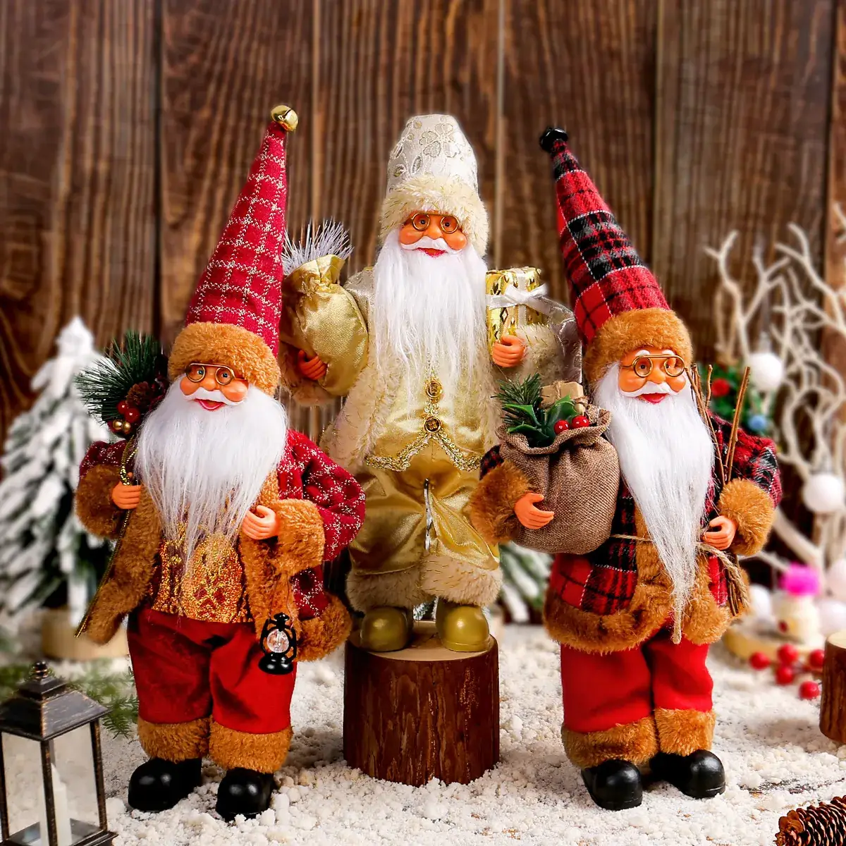 Cross Border Standing Santa Claus Doll Ornament 175g - Image 8