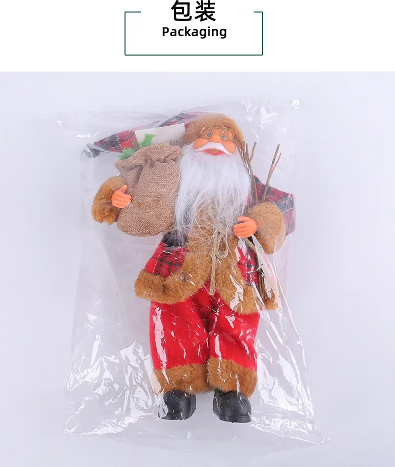 Cross Border Standing Santa Claus Doll Ornament 175g — feature 18