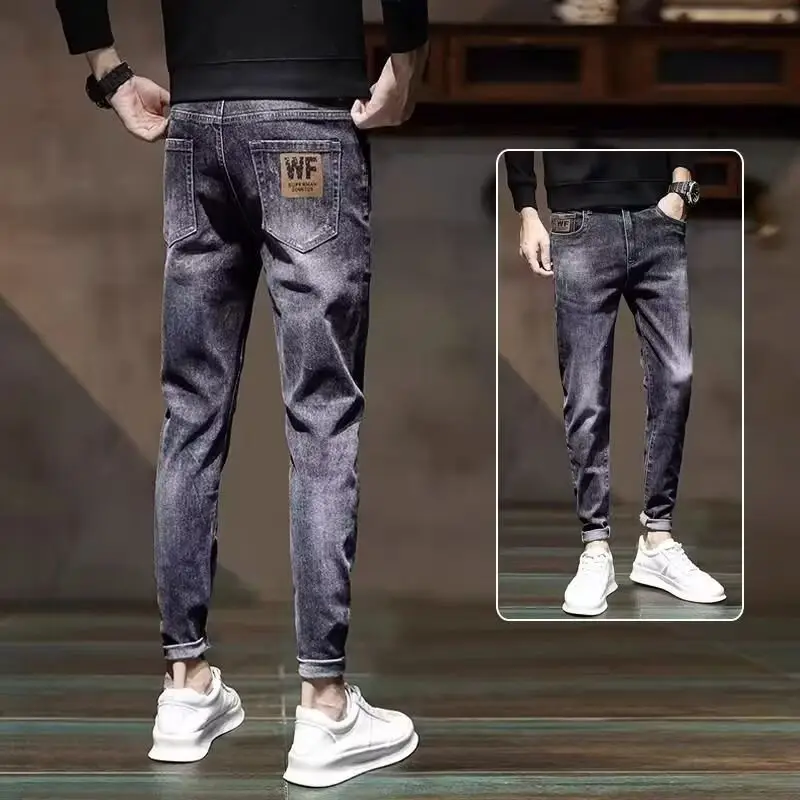 Men Slim Fit Stretch Jeans 2024 New - Image 5