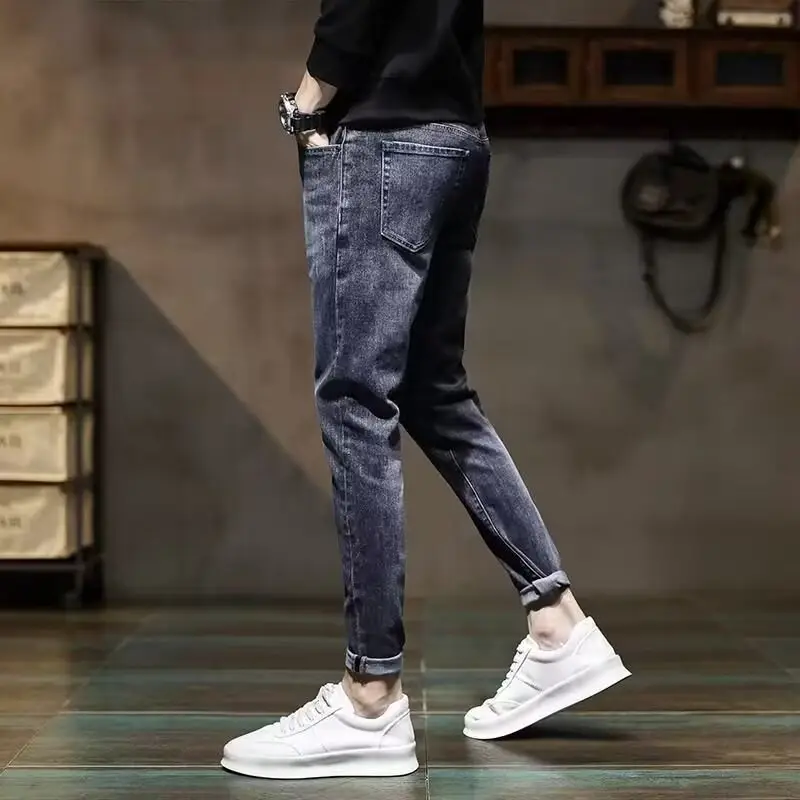 Men Slim Fit Stretch Jeans 2024 New - Image 7