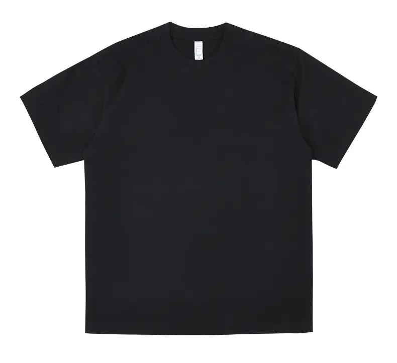 Men Black Cotton T-Shirt Oversized Loose Fit — feature 16