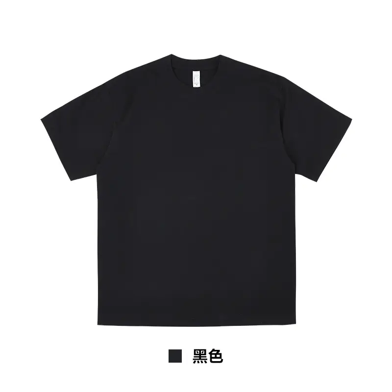 Men Black Cotton T-Shirt Oversized Loose Fit - Image 2