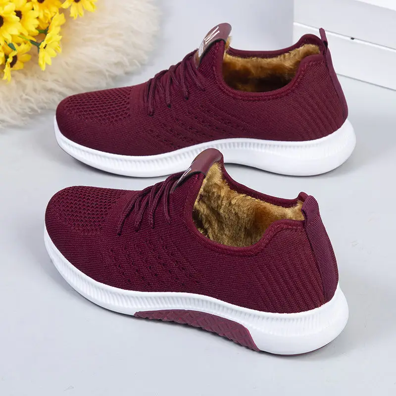 2025 New Old Beijing Cotton Shoes Women's Fashion Casual Women's Cotton Shoes Middle-Aged and Elderly Plus Velvet Warm and Non-Slip Ladieswear's Cotton Shoes - Image 4