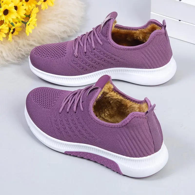 2025 New Old Beijing Cotton Shoes Women's Fashion Casual Women's Cotton Shoes Middle-Aged and Elderly Plus Velvet Warm and Non-Slip Ladieswear's Cotton Shoes - Image 5