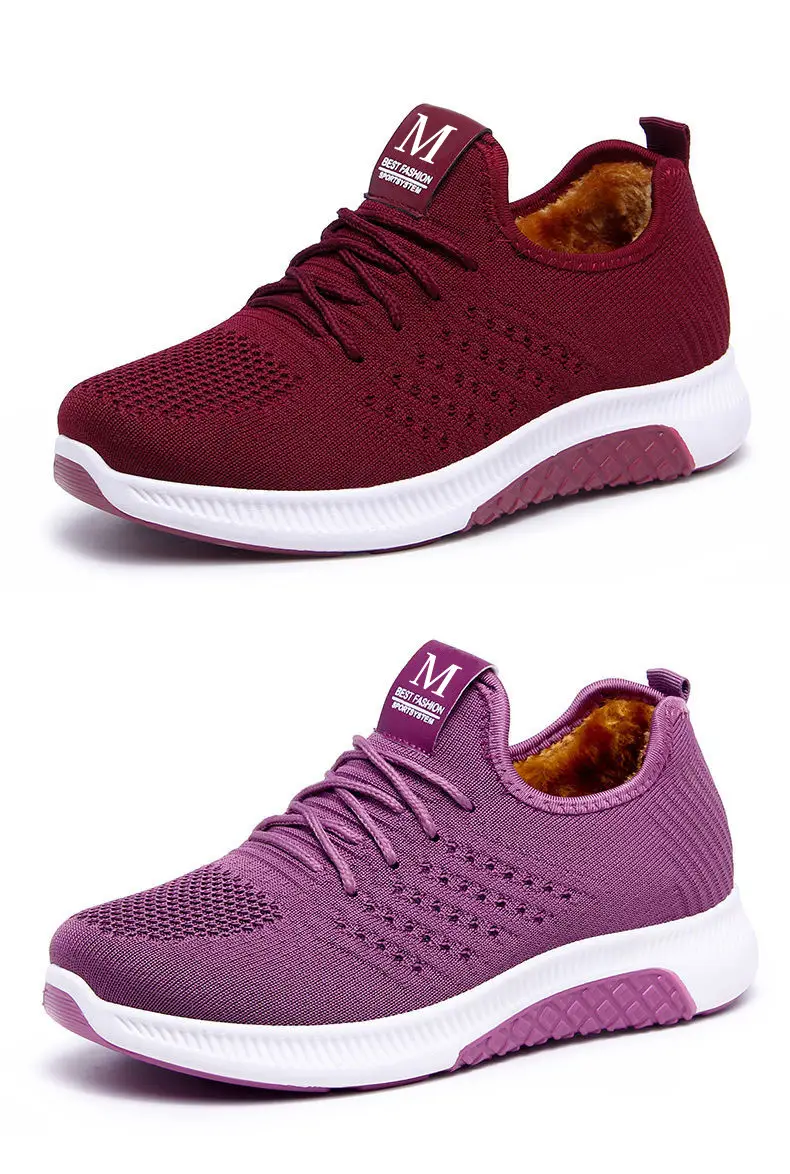 2025 New Old Beijing Cotton Shoes Women's Fashion Casual Women's Cotton Shoes Middle-Aged and Elderly Plus Velvet Warm and Non-Slip Ladieswear's Cotton Shoes — feature 15