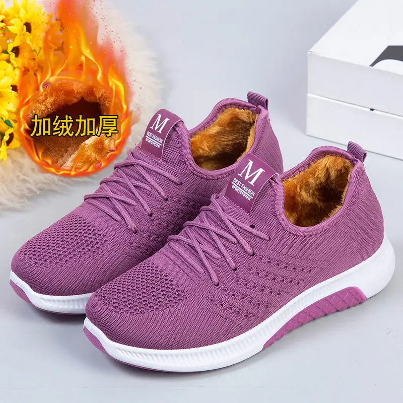2025 New Old Beijing Cotton Shoes Women's Fashion Casual Women's Cotton Shoes Middle-Aged and Elderly Plus Velvet Warm and Non-Slip Ladieswear's Cotton Shoes - Image 2
