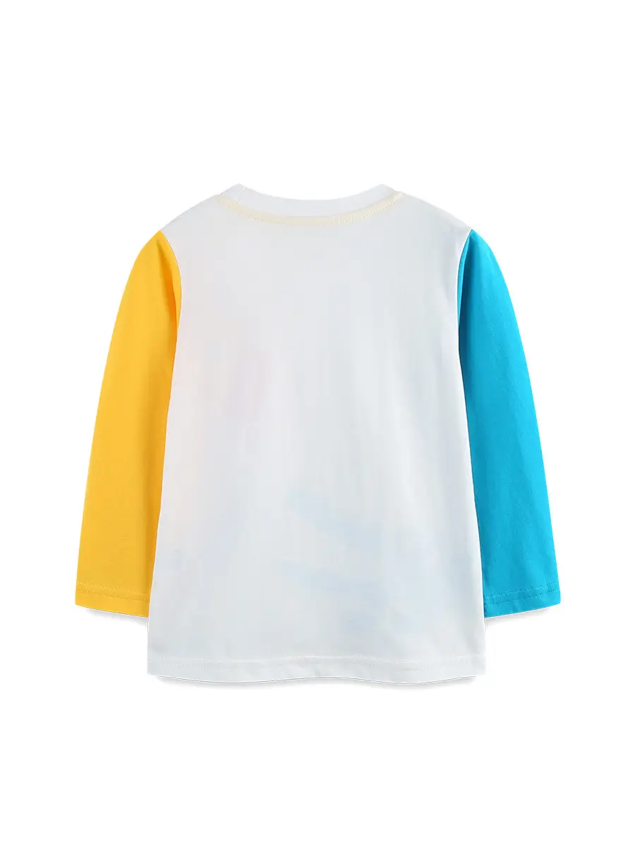 Yellow Cotton Boys T-Shirt Long Sleeve Mixed Batch - Image 3