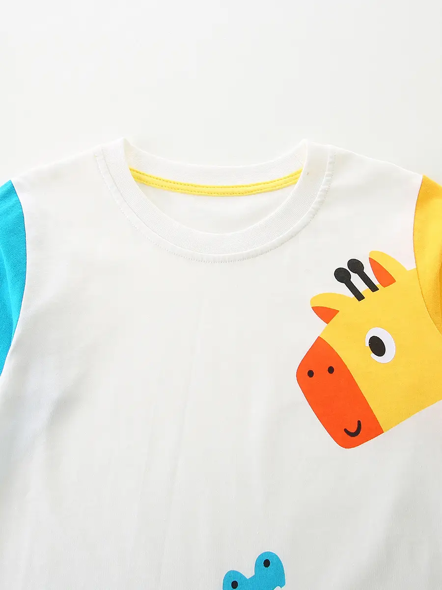 Yellow Cotton Boys T-Shirt Long Sleeve Mixed Batch - Image 5
