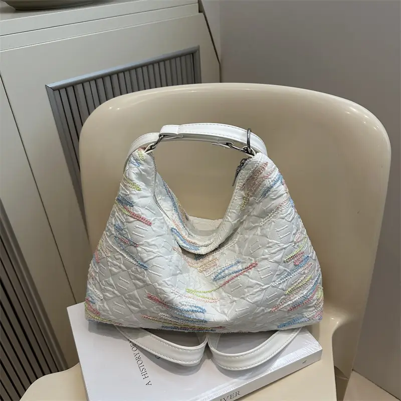 Women Crossbody Bag Nylon Cloth White 2026 - Image 4