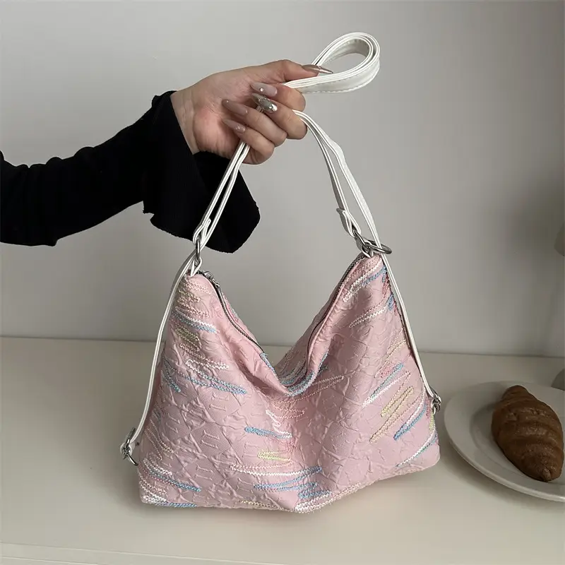 Women Crossbody Bag Nylon Cloth White 2026 - Image 3
