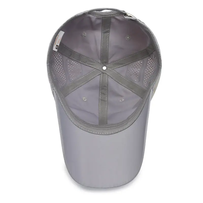 Men White Mesh Baseball Cap with Venting