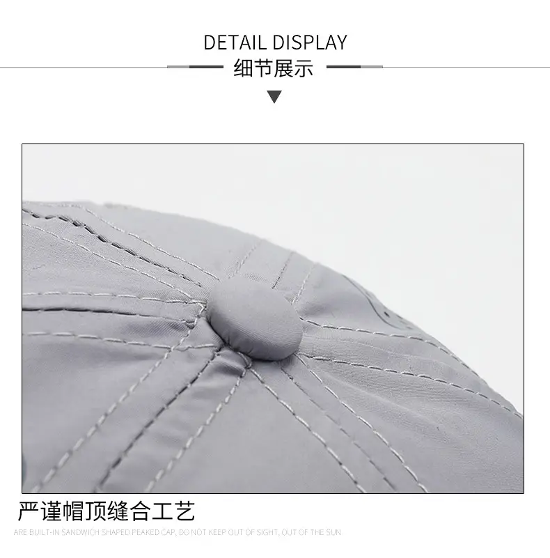 Men White Mesh Baseball Cap with Venting — feature 11
