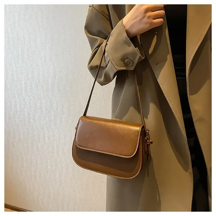 Korean Style PU Leather Messenger Bag for Women — feature 21