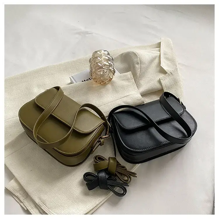 Korean Style PU Leather Messenger Bag for Women — feature 23
