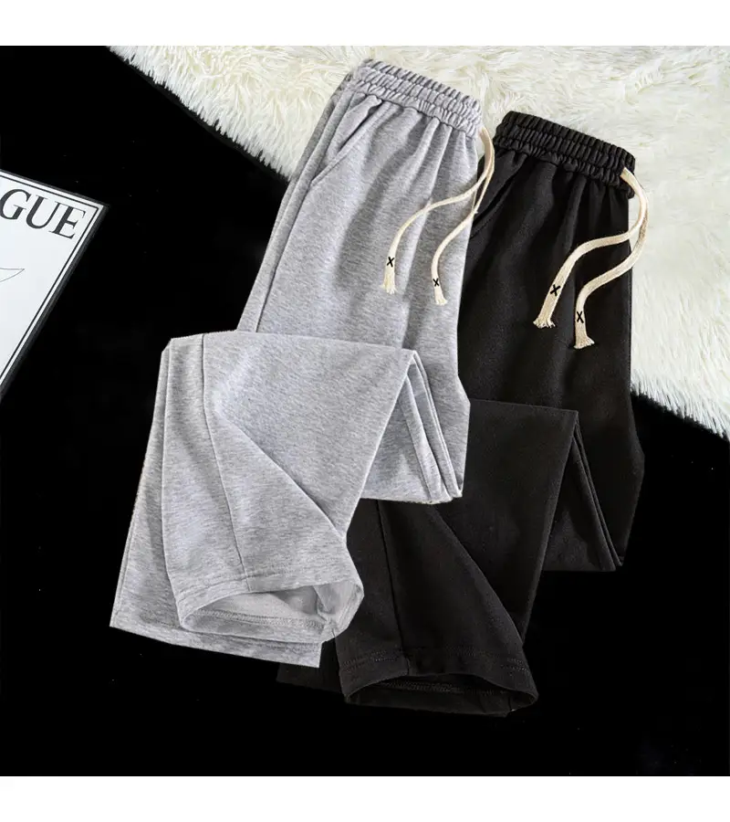 Retro Straight Sports Pants Unisex All-match Couple Casual Spring Autumn New Arrival — feature 6