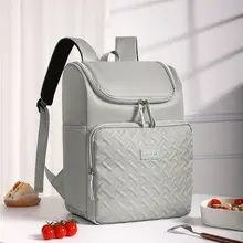 Light Gray Heat Preservation Lunch Bag with Bending Lid — feature 8